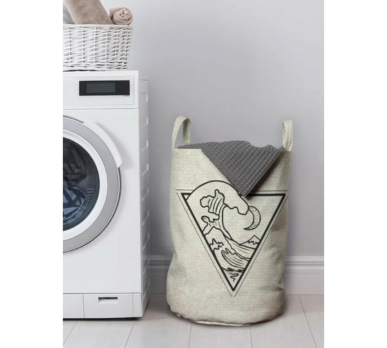 Изображение товара Корзина для хранения вещей JoyArty  Волна в треугольнике 35x50 см  gaba_385278_M