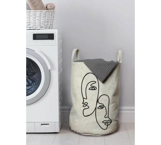 Изображение товара Корзина для хранения вещей JoyArty  Два лица одной линией 35x50 см  gaba_385283_M