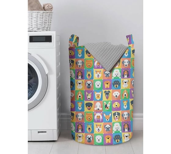 Изображение товара Корзина для хранения вещей JoyArty Милый собачий отряд 40x60 см gaba_378578_L