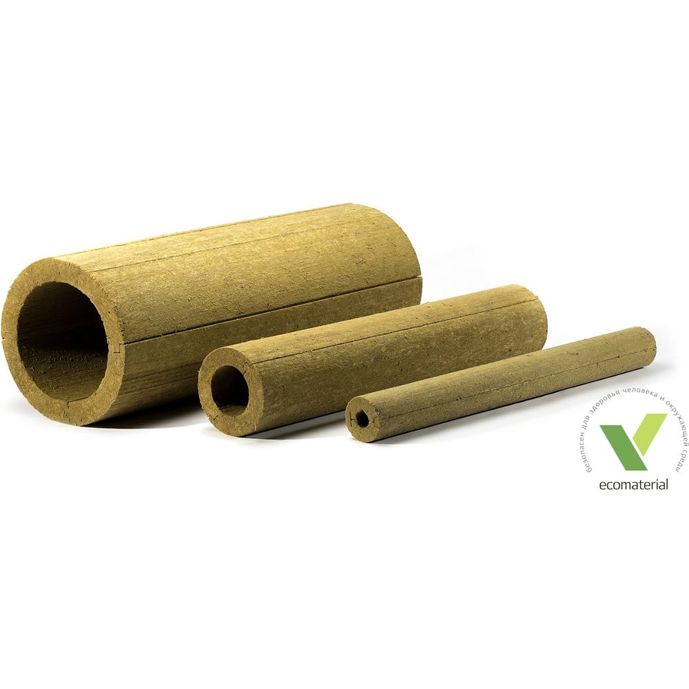 Изображение товара Минераловатные теплоизоляционные цилиндры XOTPIPE SP-100 190x30 мм, упаковка 6 шт