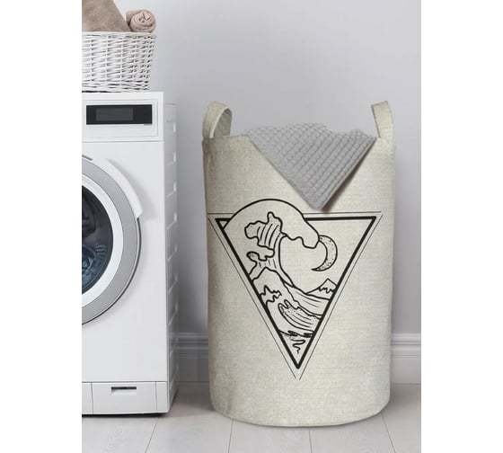 Изображение товара Корзина для хранения вещей JoyArty  Волна в треугольнике 40x60 см  gaba_385278_L