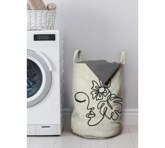 Изображение товара Корзина для хранения вещей JoyArty  Девушка загадка 35x50 см  gaba_385286_M