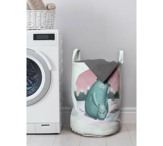 Изображение товара Корзина для хранения вещей JoyArty  Заботливая мама медведица 35x50 см  gaba_378655_M