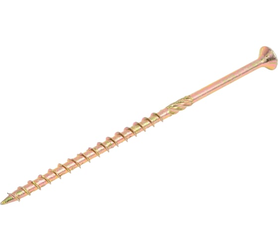 Изображение товара Саморез конструкционный Zitar потайной ЖЦ, Torx 6x140 100 шт, коробка 159942