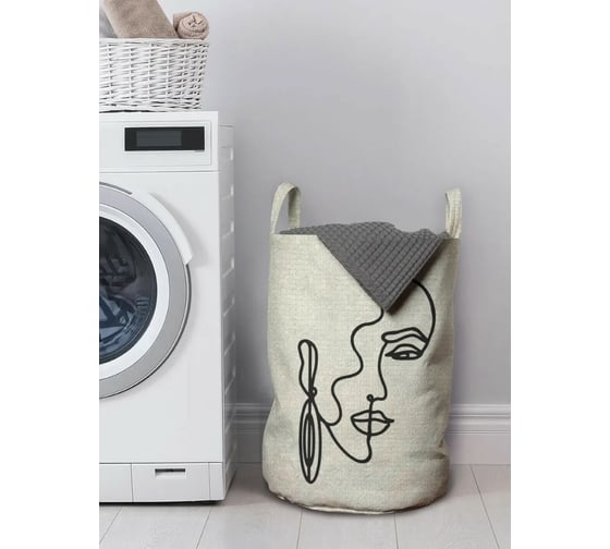 Изображение товара Корзина для хранения вещей JoyArty  Таинственная девушка 35x50 см  gaba_385284_M