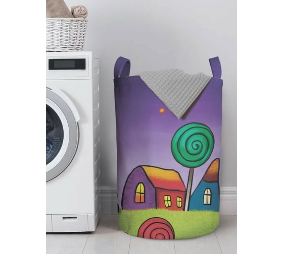 Изображение товара Корзина для хранения вещей JoyArty  Милый городок 40x60 см  gaba_385276_L