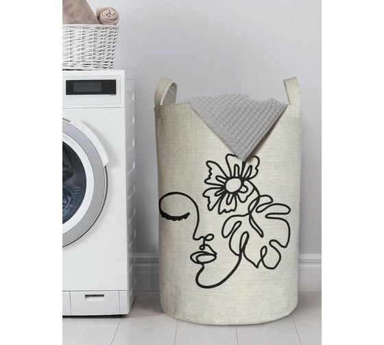 Изображение товара Корзина для хранения вещей JoyArty  Девушка загадка 40x60 см  gaba_385286_L