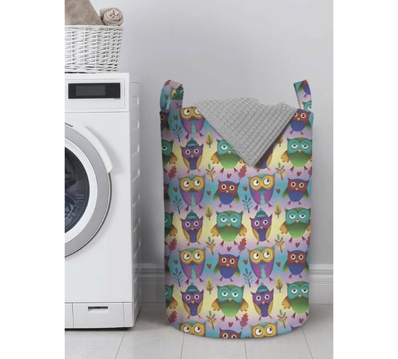 Изображение товара Корзина для хранения вещей JoyArty  Собрание сов 40x60 см  gaba_378652_L