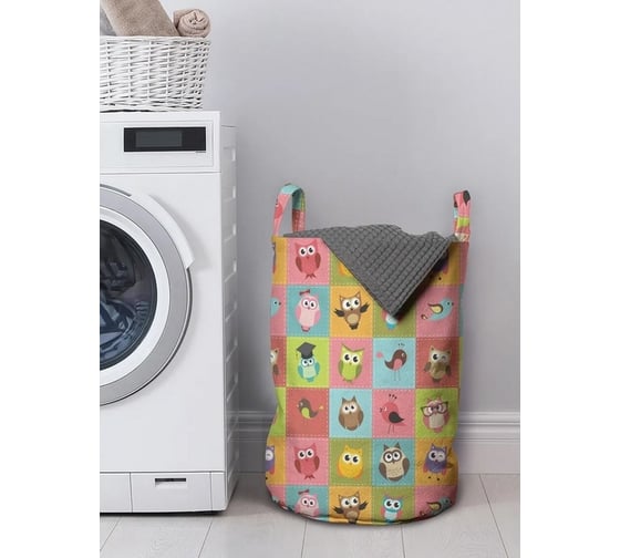 Изображение товара Корзина для хранения вещей JoyArty  Совята 35x50 см  gaba_386887_M
