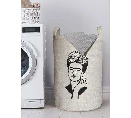 Изображение товара Корзина для хранения вещей JoyArty  Фрида с цветами 40x60 см  gaba_385275_L