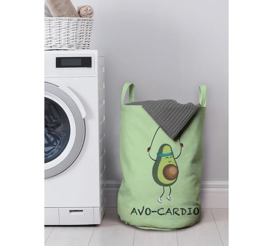 Изображение товара Корзина для хранения вещей JoyArty  Спортивный авокадо 35x50 см  gaba_385269_M