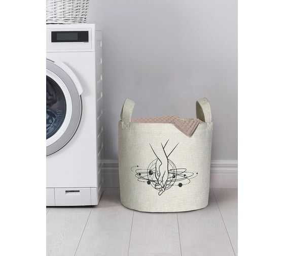 Изображение товара Корзина для хранения вещей JoyArty  Рука об руку по жизни 35x35 см  gaba_385279_S
