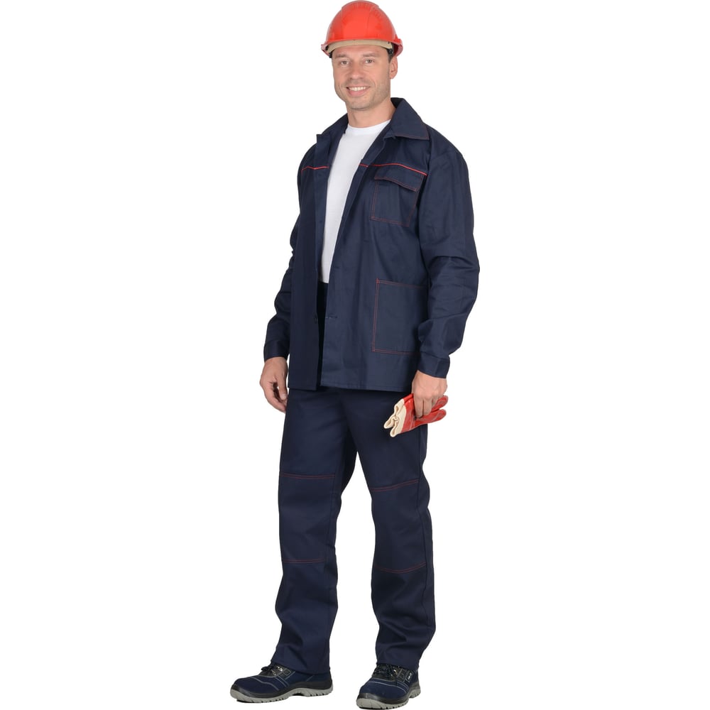 Изображение товара Костюм СИРИУС "Импульс", куртка, брюки, синий с красным кантом р.112-116/170-176 (ЧЗ) 78640