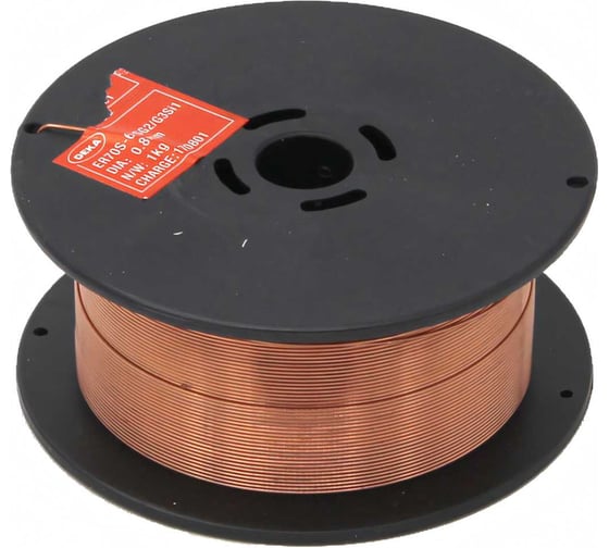 Изображение товара Проволока омедненная ER70S-6 (0.8 мм; 1 кг) DEKA СТ000001714