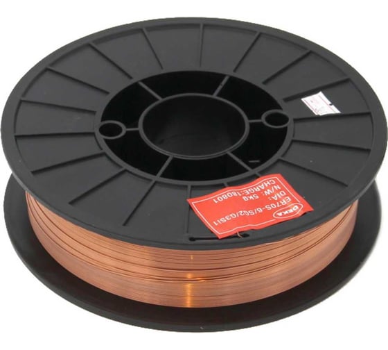 Изображение товара Проволока омедненная ER70S-6 (0.8 мм; 5 кг) DEKA СТ000001711