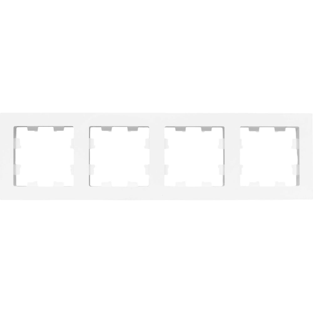 Изображение товара Рамка EKF Эпика 4-местная белая для электроустановок
