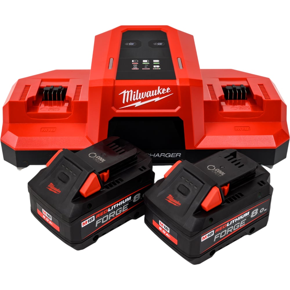 Изображение товара Milwaukee M18 FORGENRG 802DBSC аккумуляторная система 18 В 8 Ач с зарядным устройством