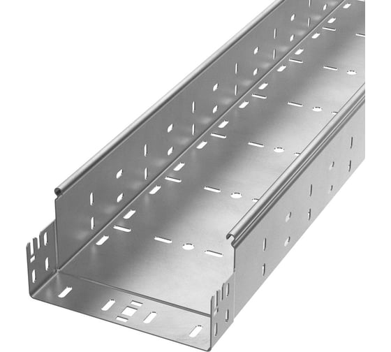 Изображение товара Лоток перфорированный Промрукав Профи INOX (AISI 304) 200x100x3000 (1,5 мм) PR16.13286