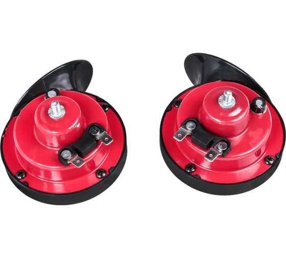 Изображение товара Рупорный звуковой сигнал Airline 90мм 410/510Гц 118дБ 12В, LOW/HIGH комплект AHR-12R-02