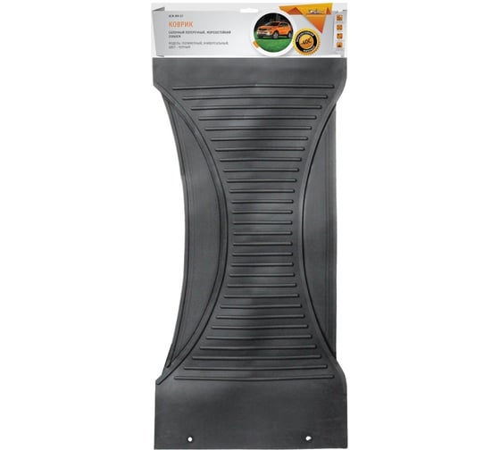 Изображение товара Салонный поперечный коврик Airline полимерный, цвет черный, 25x60 см ACM-RM-07