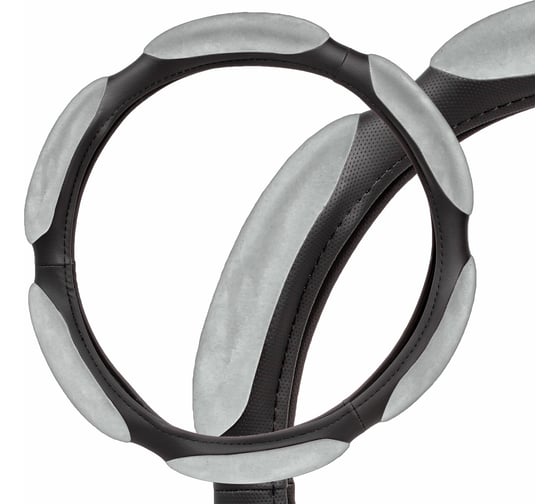 Изображение товара Спонжевая оплетка на руль Airline, серая, 40 см/L AWC-SS-08L