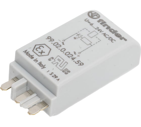 Изображение товара Зелёный светодиод Finder /= 6-24В AC/DC, 9902002459