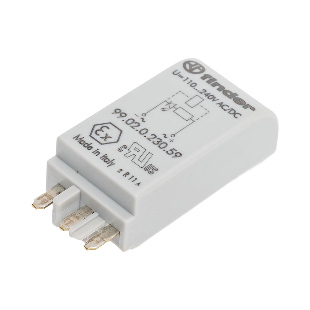 Изображение товара Зеленый светодиод Finder 110-240В модуль индикации защиты