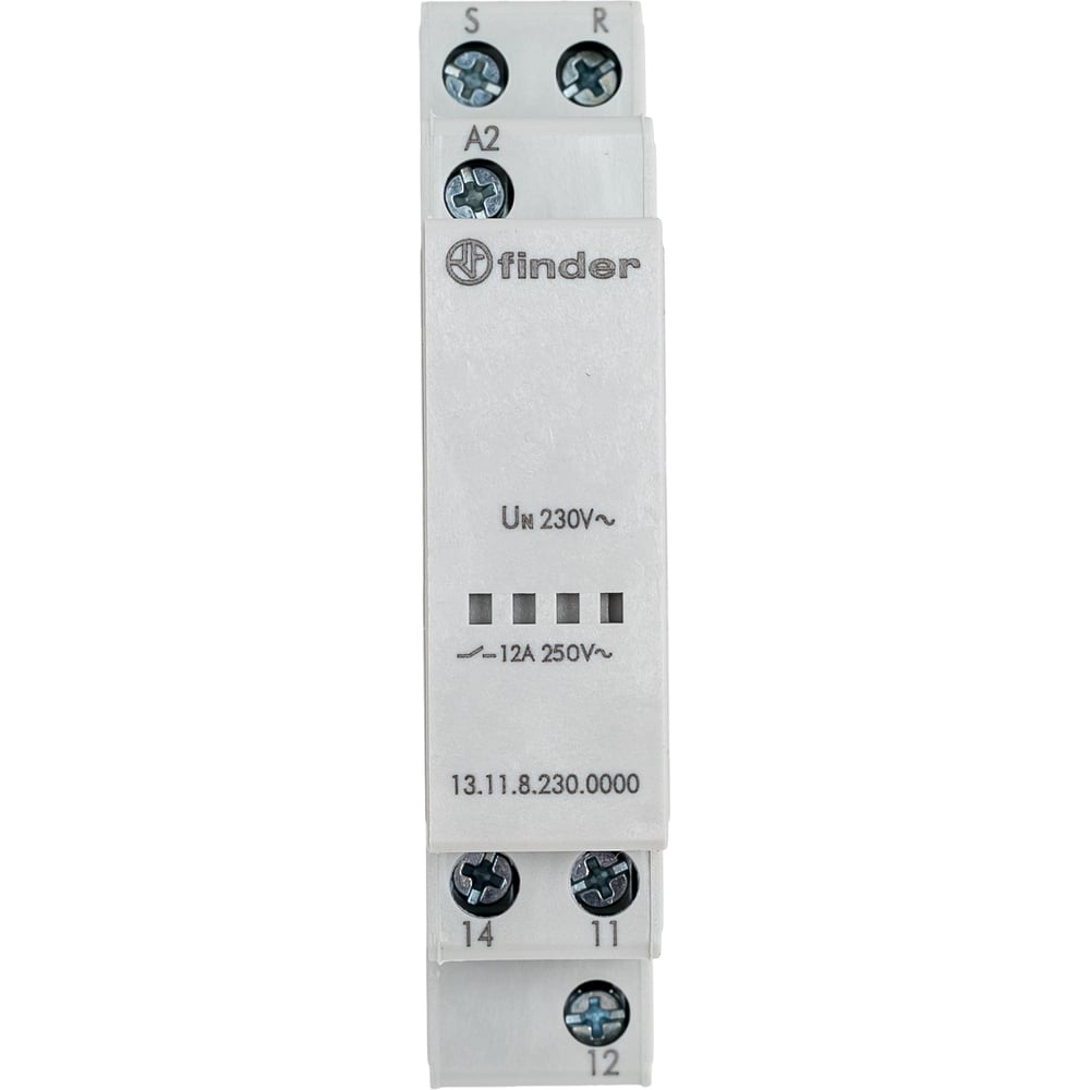Изображение товара Модульное электронное вызывное реле Finder с сбросом 1 CO 12А 230В AC