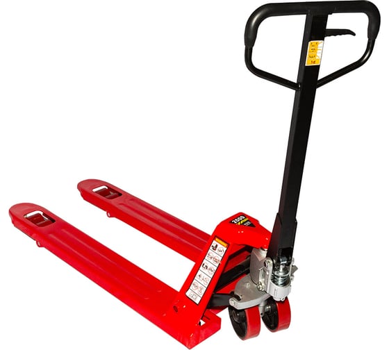 Изображение товара Тележка гидравлическая WILMART AC25 1150x550 усиление 80см красная (PU Ф180xS50) () HP-25-180PAL8-R