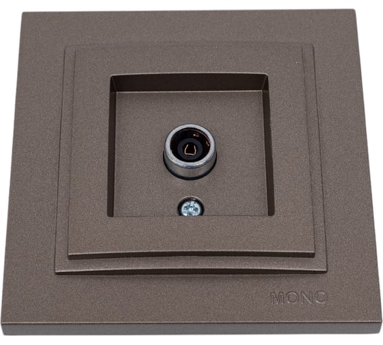 Изображение товара TV розетка MONO ELECTRIC Despina, оконечная, с экраном, бронза 102-232305-138
