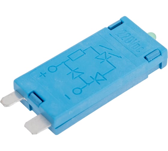 Изображение товара Зелёный светодиод + диод Finder обратная полярность = 110-220В DC, 9901922079