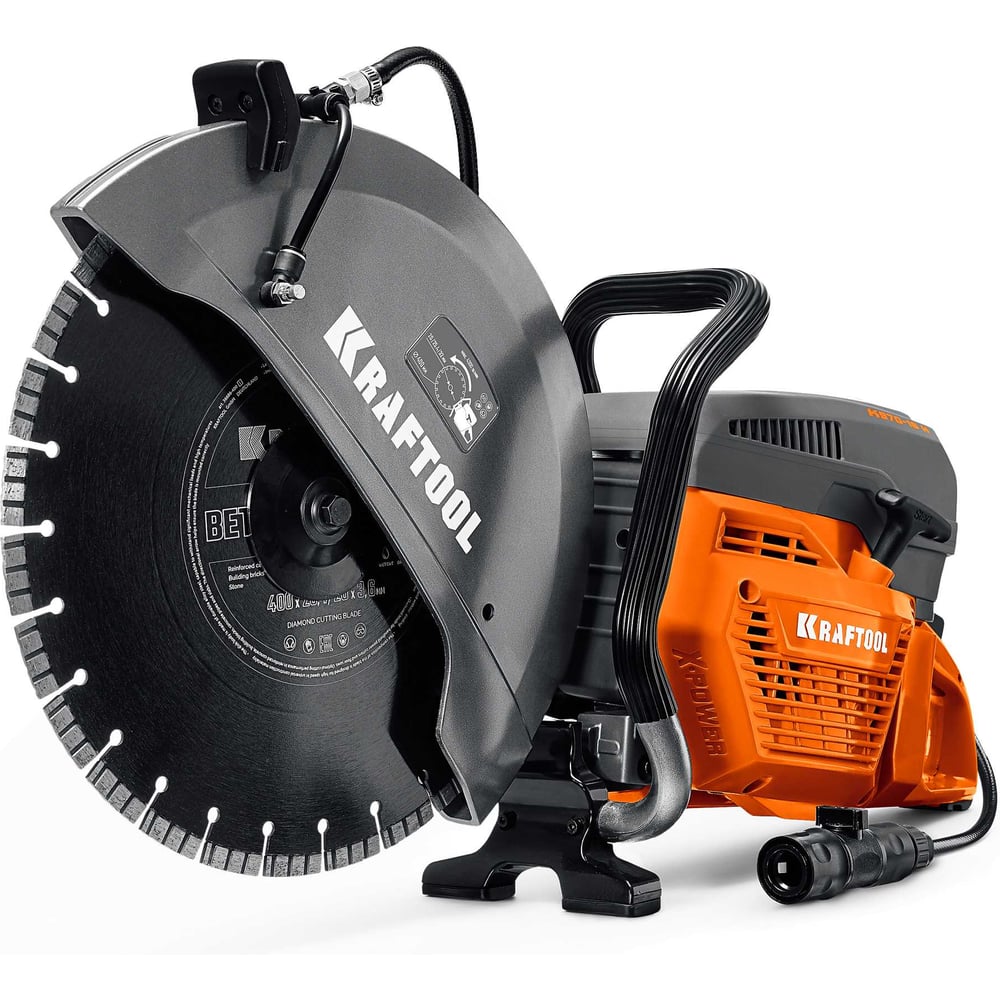 Изображение товара Бензорез по бетону KRAFTOOL 4800 Вт с диском 400 мм