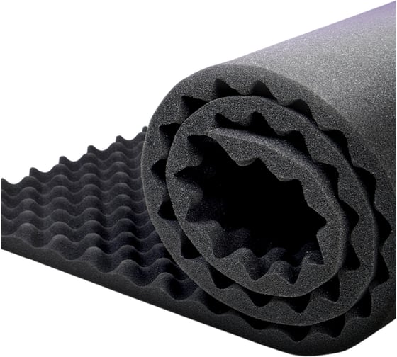 Изображение товара Акустический поролон SGM волна 25 мм, 1 лист, 200x100 см, звукоизоляция и шумоизоляция для стен, SGM.GAMMA.25.L.1