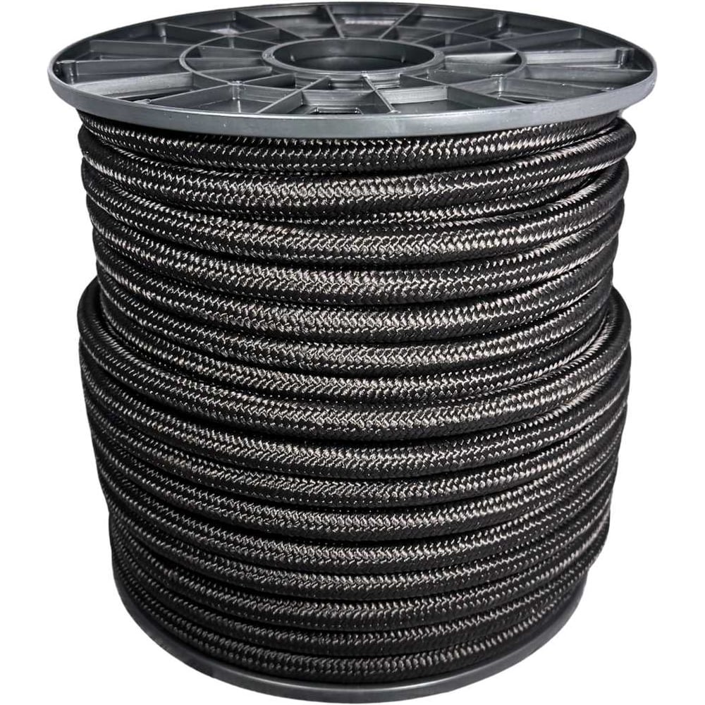 Изображение товара Плетеный полипропиленовый шнур 14 мм 50 м черный для хозяйственных работ