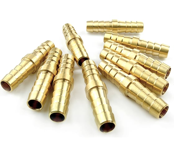 Изображение товара Соединитель Профитт латунный елочка 8 мм, 10 шт 9275785