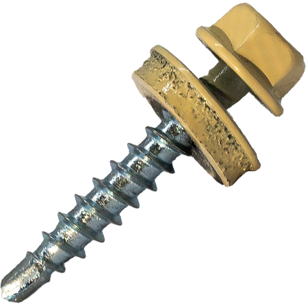 Изображение товара Саморез кровельный ООО ПКФ Сварком 4,8x28 RAL 1014 Готовый крепеж для кровли