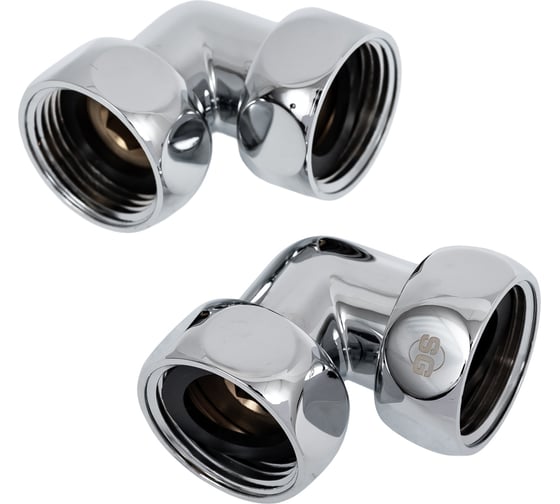 Изображение товара Уголок для полотенцесушителя SG г/г 1"х1", хром, 2 шт 740SCH1010