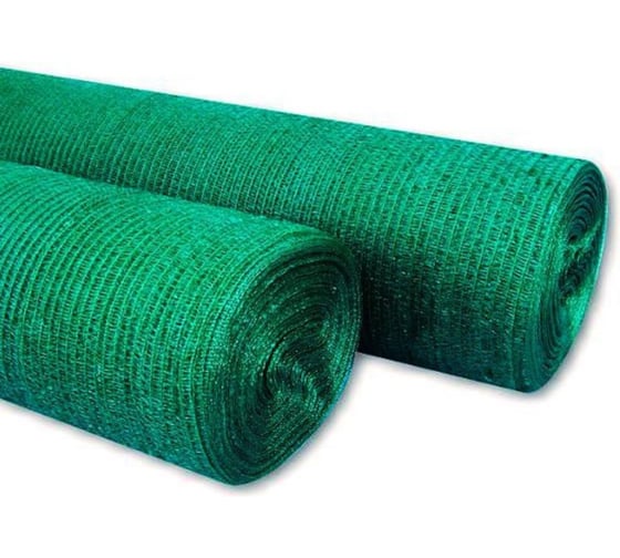 Изображение товара Сетка затеняющая (2х50 м; темно-зеленая; затенение 35%) Мегапласт 1481