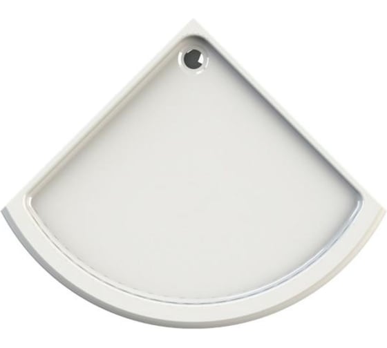 Изображение товара Поддон к душевому углу Радомир Берген RD 100x100 (радиальный поддон на раме-подставке с устройством слива (хром), панель) 1-11-2-0-0-351