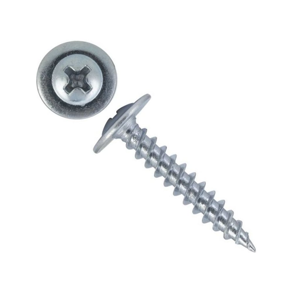 Изображение товара Саморез с прессшайбой 4,2x32 острый цинк 1000 шт ВИ