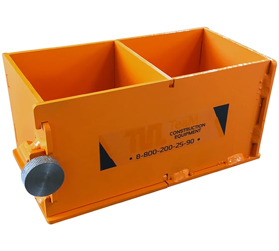 Изображение товара Кубическая форма TeaM 2ФК-100/4, окрашенная, двухгнездовая 2ФК1004К