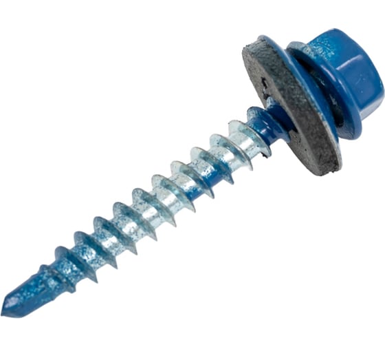 Изображение товара Саморез кровельный 4,8x35 RAL 5005 сигнальный синий, по дереву (60шт.) ВИ 1299101
