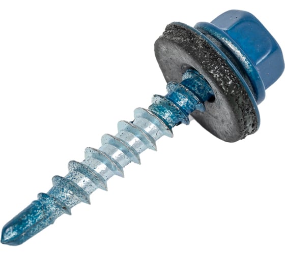 Изображение товара Саморез кровельный 4,8x29 RAL 5005 сигнальный синий, по дереву (1кг) ВИ 1299297