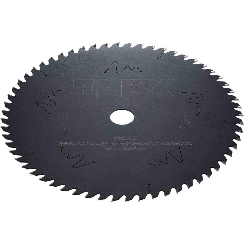 Диск FLEX D305x2,4/1,6x30 HW Z=60/+10 WZ/WZ/DZ для торцовочной пилы 532635