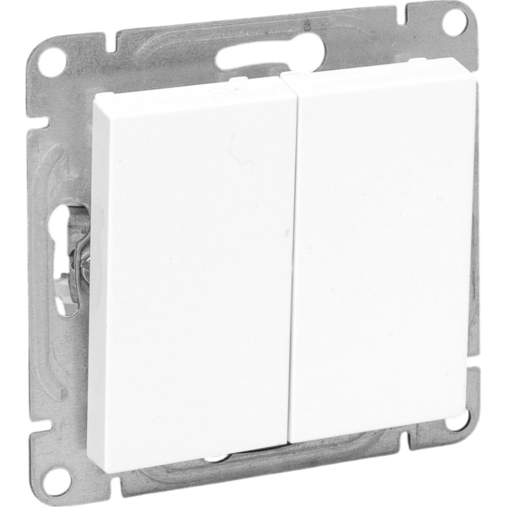 Изображение товара Механизм выключателя EKF Эпика двухклавишный белый UP1-SWW-20