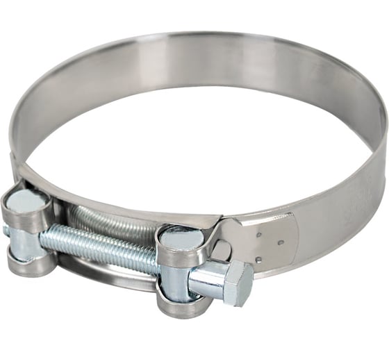 Изображение товара Силовой хомут из нержавеющей стали KRAFT W2, 122-130 мм, уп. 5 шт. KT 880535