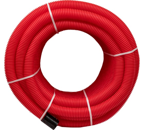 Изображение товара Gigant Труба гофрированная двустенная ПНД гибкая красная D63 с зондом 50м 801063GI