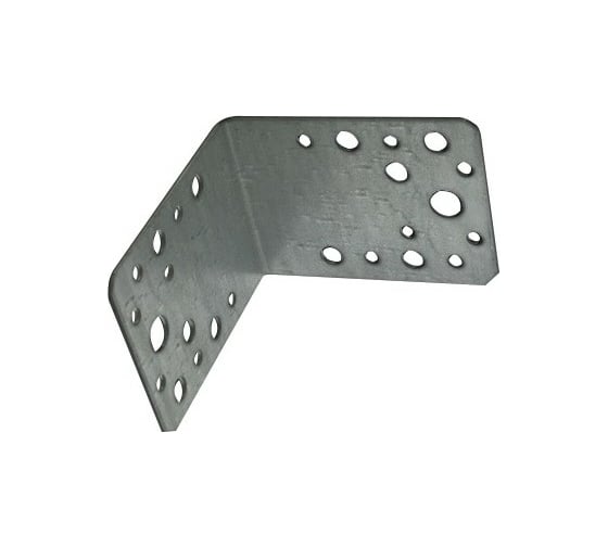 Изображение товара Угловая перфорированная пластина ЦКИ 90х90х65х2.0, Ц, уп. 20 шт. 64810