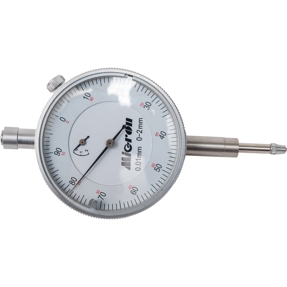 Изображение товара Индикатор часового типа Micron 0-2 0.01 с ушком профессиональный для точных измерений