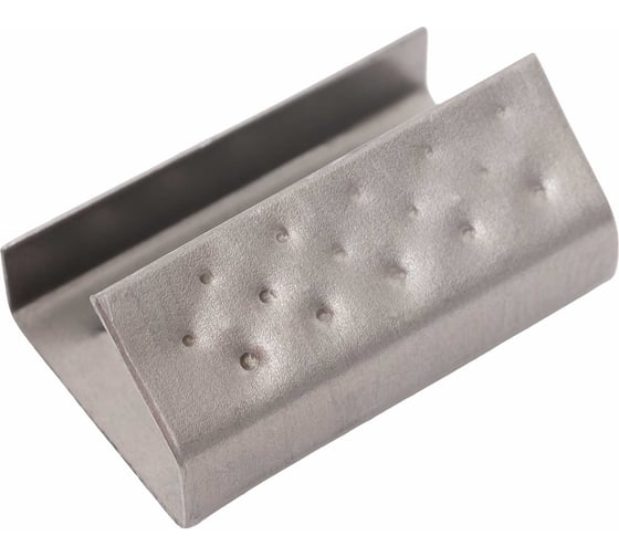 Изображение товара Скрепа стальная 15х27х0,5 для ПП ленты 1000 шт Gigant GSC-1527